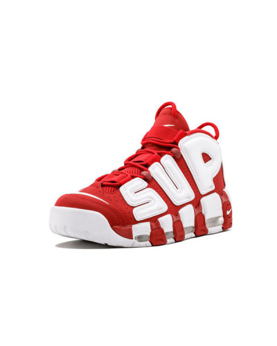 Мужские кроссовки Nike Air More Uptempo Supreme «Red/White»