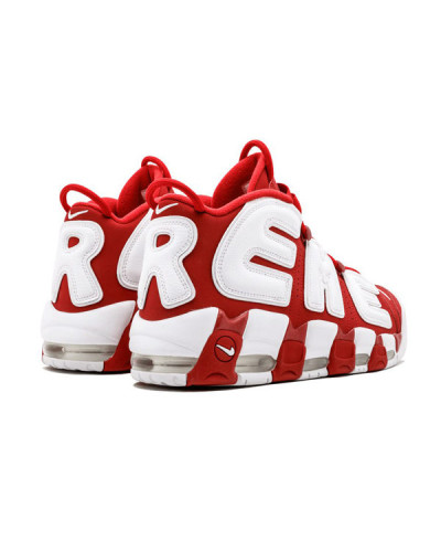 Мужские кроссовки Nike Air More Uptempo Supreme «Red/White»