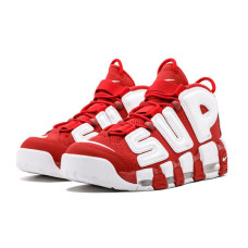 Мужские кроссовки Nike Air More Uptempo Supreme «Red/White»
