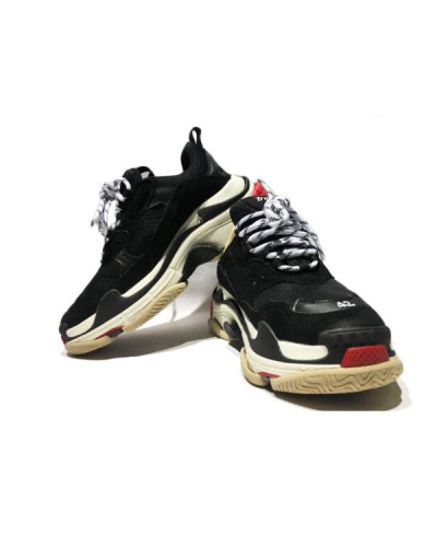 Мужские кроссовки Balenciaga Triple S “Black/White/Red”