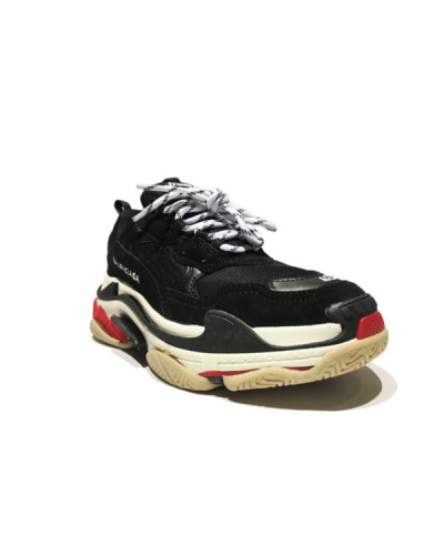 Мужские кроссовки Balenciaga Triple S “Black/White/Red”