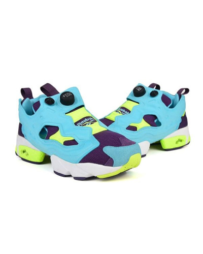 Женские кроссовки Reebok Insta Pump Fury «Blue Purple Yellow»