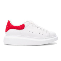 Женские кроссовки Alexander McQueen «White/Red»