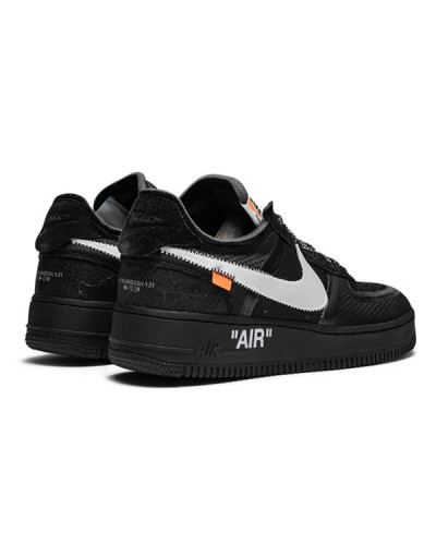 Мужские кроссовки Nike Air Force 1 Low x Off-White «Black»