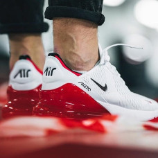 Мужские кроссовки Nike Air Max 270 «White/University Red»