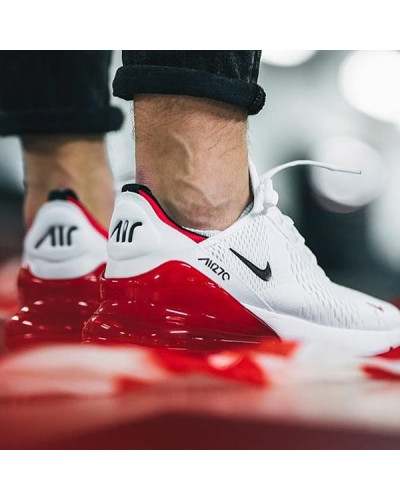 Мужские кроссовки Nike Air Max 270 «White/University Red»