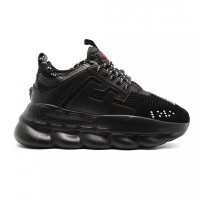 Женские кроссовки Versace Chain Reaction «Triple Black»