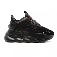 Женские кроссовки Versace Chain Reaction «Triple Black»
