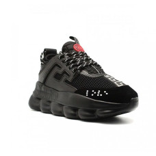Женские кроссовки Versace Chain Reaction «Triple Black»