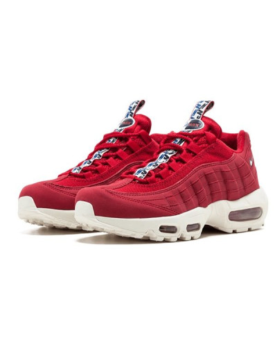 Осенние кроссовки Nike Air Max 95 Pull Tab «Red»