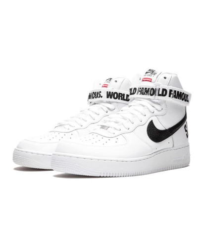Осенние кроссовки Nike Air Force 1 High Supreme «White»