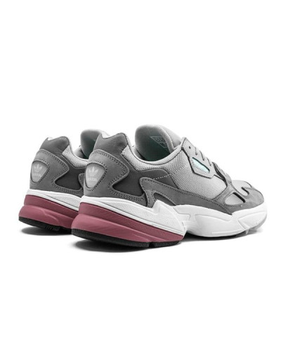 Женские кроссовки Adidas Falcon «Grey/Trace Maroon»