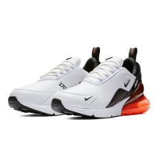 Кроссовки Nike Air Max 270 Premium Leather «White/Black Orange»