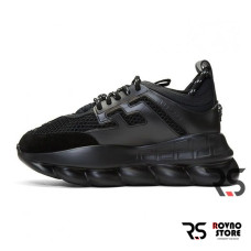 Женские кроссовки Versace Chain Reaction «Triple Black»