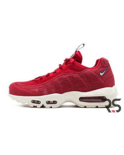 Осенние кроссовки Nike Air Max 95 Pull Tab «Red»
