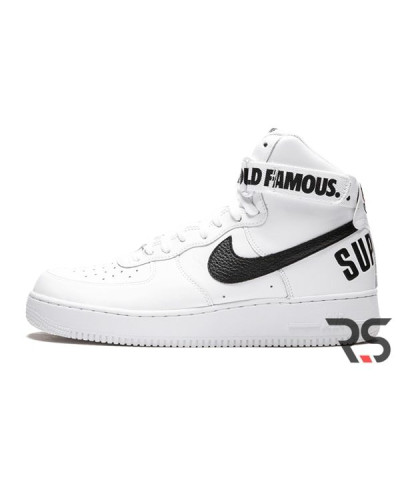 Кроссовки Nike Air Force 1 High Supreme World Famous «White»
