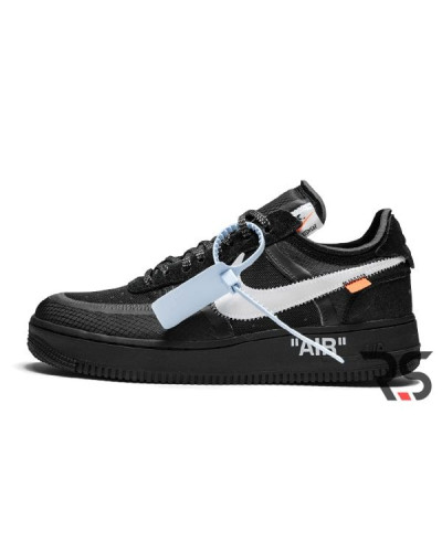 Мужские кроссовки Nike Air Force 1 Low x Off-White «Black»
