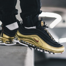 Осенние кроссовки Nike Air Max 97 QS «Black/Metallic Gold»