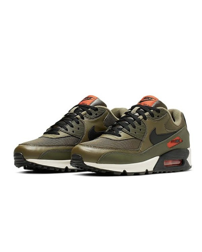 Кроссовки Nike Air Max 90 Essential «Olive/Black/Team Orange»