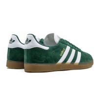 Кроссовки Adidas Gazelle «Green/Cloud White/Gum»