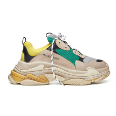 Мужские кроссовки Balenciaga Triple S “Beige Green Yellow”