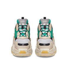 Мужские кроссовки Balenciaga Triple S “Beige Green Yellow”
