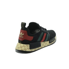 Мужские кроссовки Adidas NMD Gucci x LV «Black»