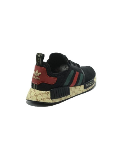 Мужские кроссовки Adidas NMD Gucci x LV «Black»