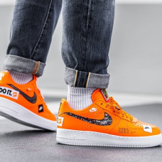 Мужские кроссовки Nike Air Force 1 Low Just Do It «Orange»
