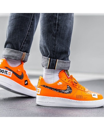 Мужские кроссовки Nike Air Force 1 Low Just Do It «Orange»