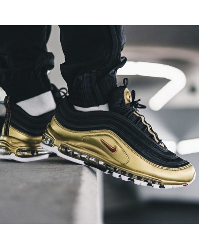 Мужские кроссовки Nike Air Max 97 QS «Black/Metallic Gold»