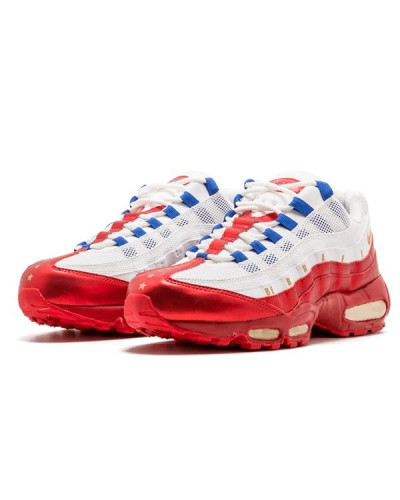 Осенние кроссовки Nike Air Max 95 Be Brave «White/Red»