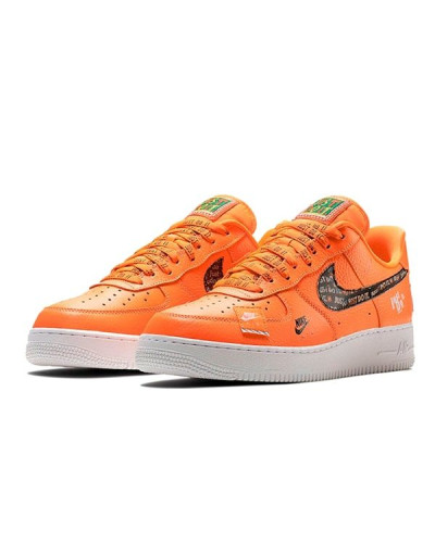 Мужские кроссовки Nike Air Force 1 Low Just Do It «Orange»