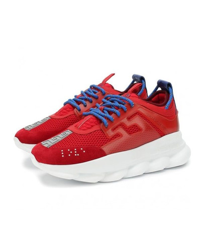 Женские кроссовки Versace Chain Reaction «Red»