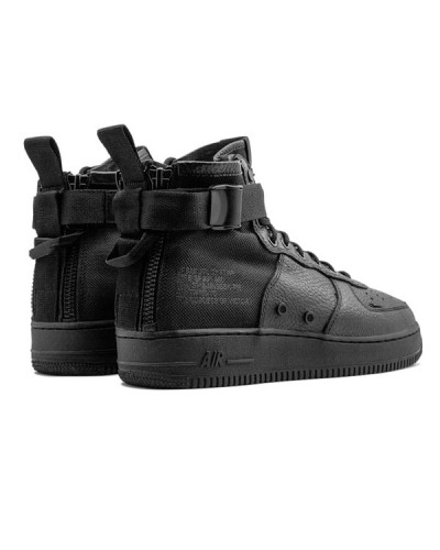 Осенние кроссовки Nike SF Air Force 1 Mid «Black Triple»