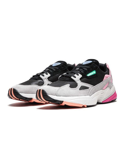 Женские кроссовки Adidas Falcon «Black/Light Granite»