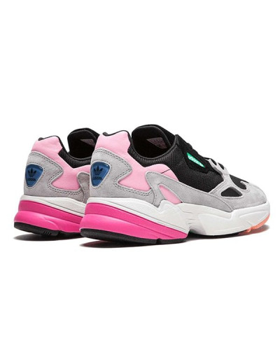 Женские кроссовки Adidas Falcon «Black/Light Granite»