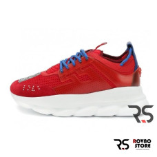 Женские кроссовки Versace Chain Reaction «Red»