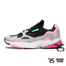 Женские кроссовки Adidas Falcon «Black/Light Granite»