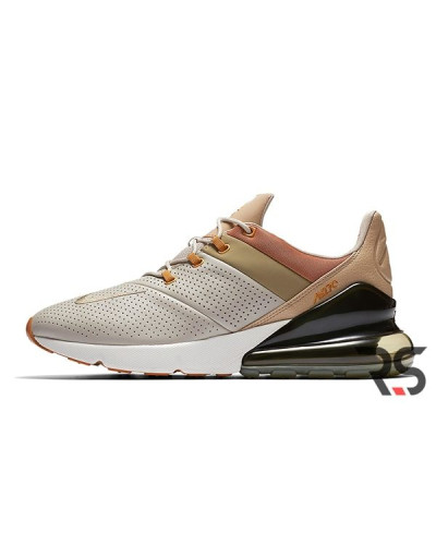 Кроссовки Nike Air Max 270 Premium Leather «String/Neutral Olive»