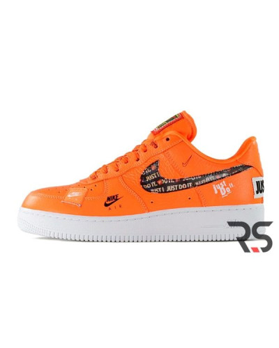Мужские кроссовки Nike Air Force 1 Low Just Do It «Orange»
