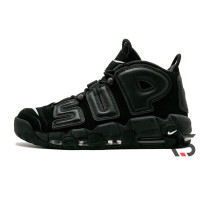 Мужские кроссовки Nike Air More Uptempo Supreme «Black»