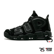 Мужские кроссовки Nike Air More Uptempo Supreme «Black»