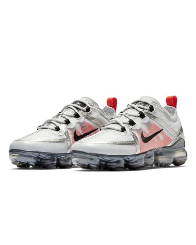 Летние кроссовки Nike Air VaporMax 2019 «Pure Platinum/Team Orange»