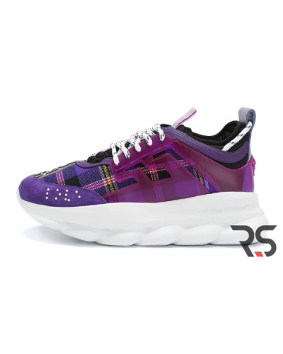 Женские кроссовки Versace Chain Reaction «Purple»