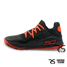 Мужские кроссовки Under Armour Curry 4 Low “Black/red”