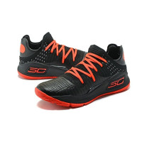 Мужские кроссовки Under Armour Curry 4 Low “Black/red”