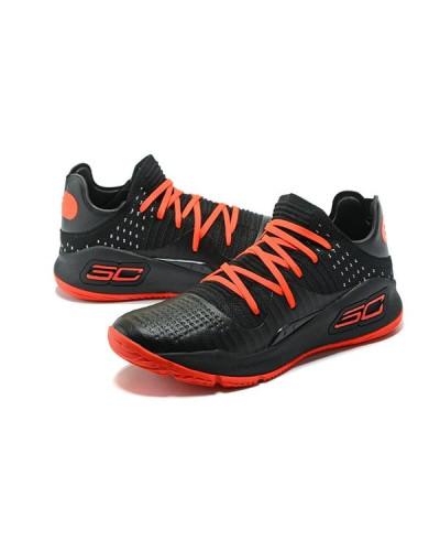 Мужские кроссовки Under Armour Curry 4 Low “Black/red”