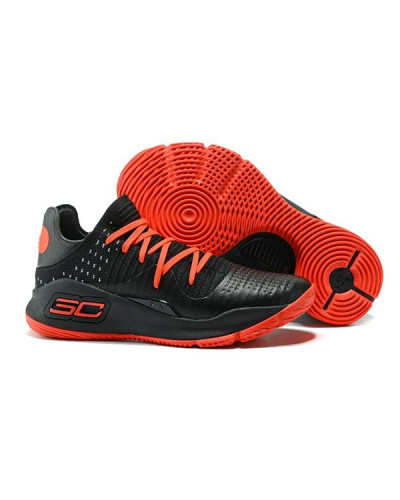 Мужские кроссовки Under Armour Curry 4 Low “Black/red”