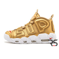 Осенние кроссовки Nike Air More Uptempo Supreme «Gold»